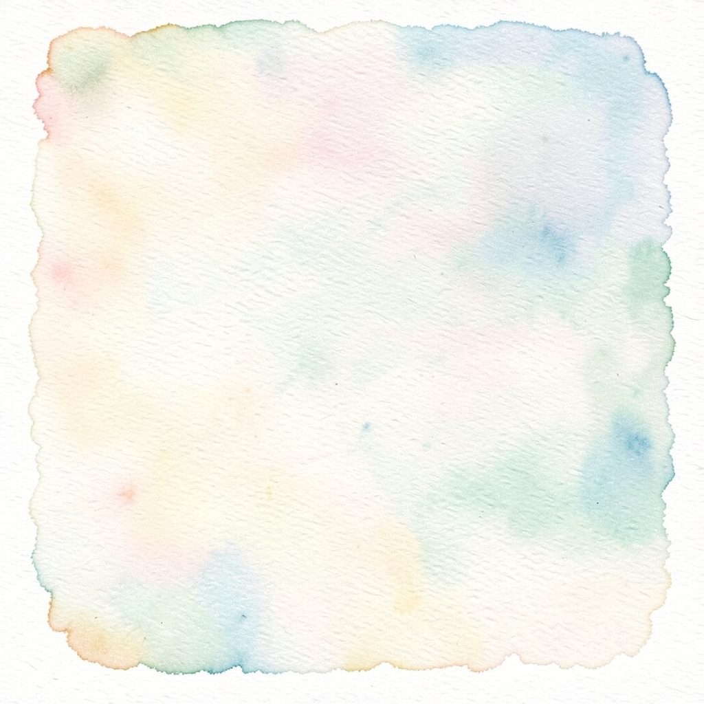 Soft watercolour wash of warm sand, pale lavender and sage green tones suggesting a calm massage and spa setting